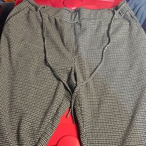 Tribal Black and White Patterned Fabric